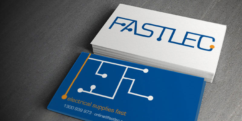 Fastlec business card design